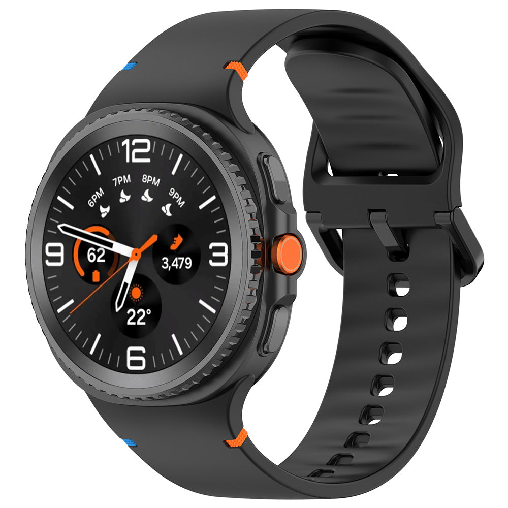 Techsuit - Watchband (W079) - Samsung Galaxy Watch8 40mm/Watch8 44mm/Watch8 Classic - Black