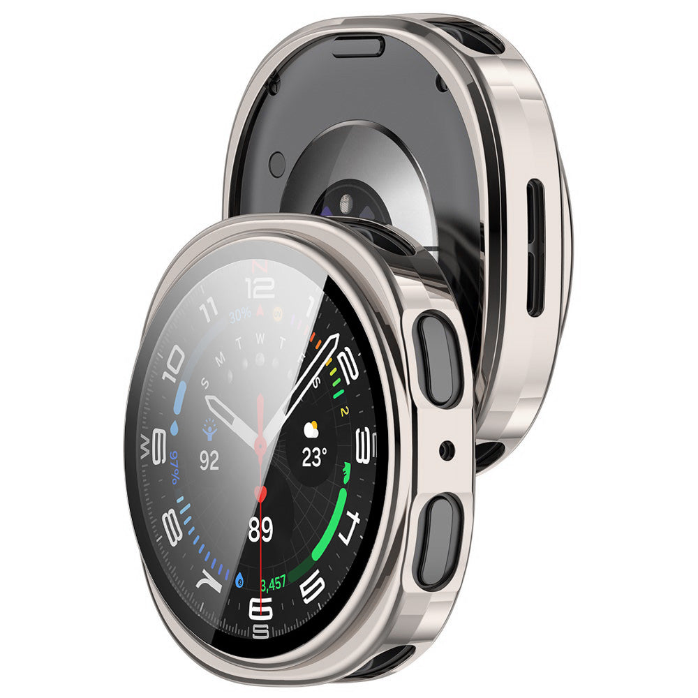 Techsuit - Defense360 Pro + Screen Protector - Galaxy Watch8 44mm - Pearl