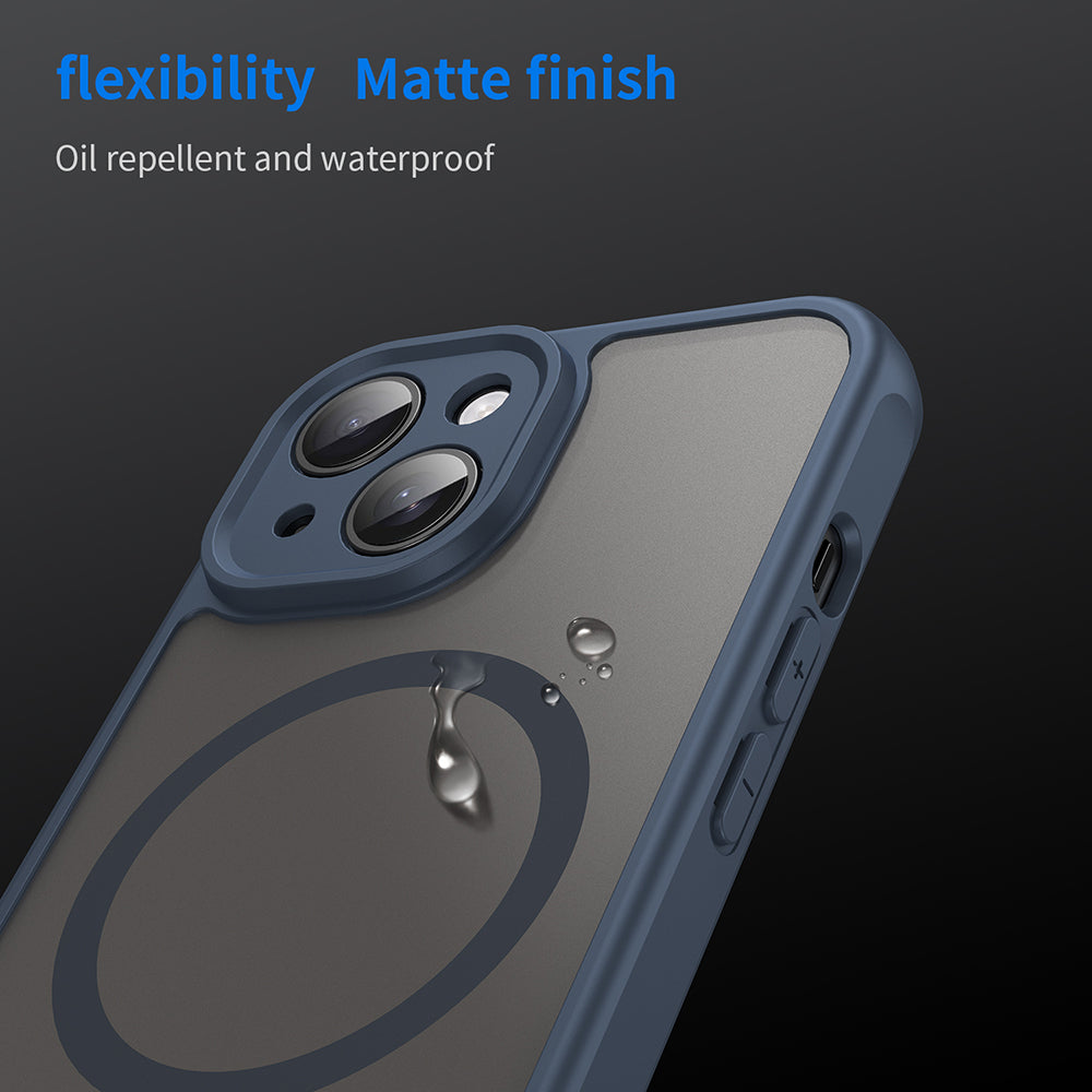 Techsuit - HaloFrost II MagSafe - iPhone 15 Plus - Navy Blue