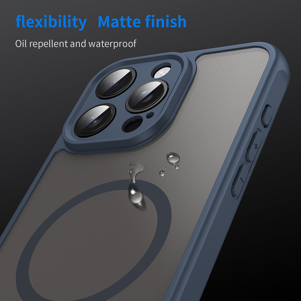 Techsuit - HaloFrost II MagSafe - iPhone 15 Pro - Navy Blue