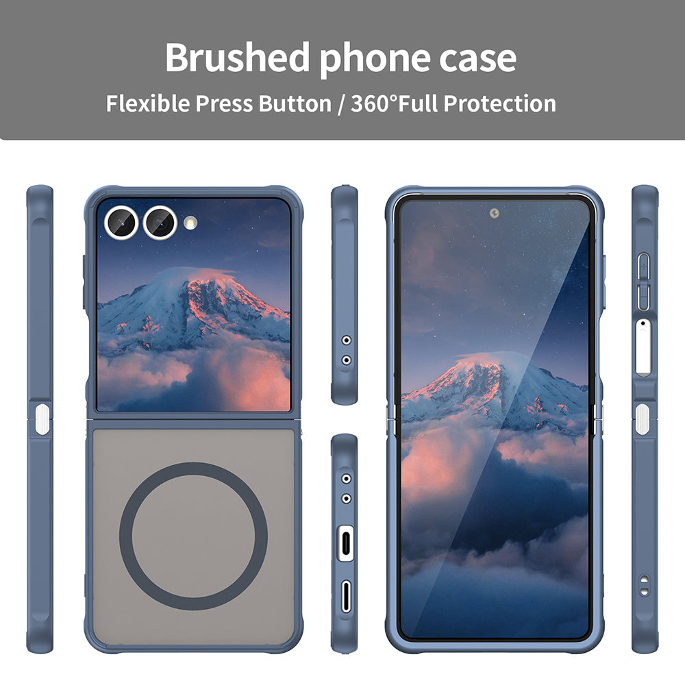 Techsuit - HaloFrost II MagSafe - Galaxy Z Flip7 - Navy Blue