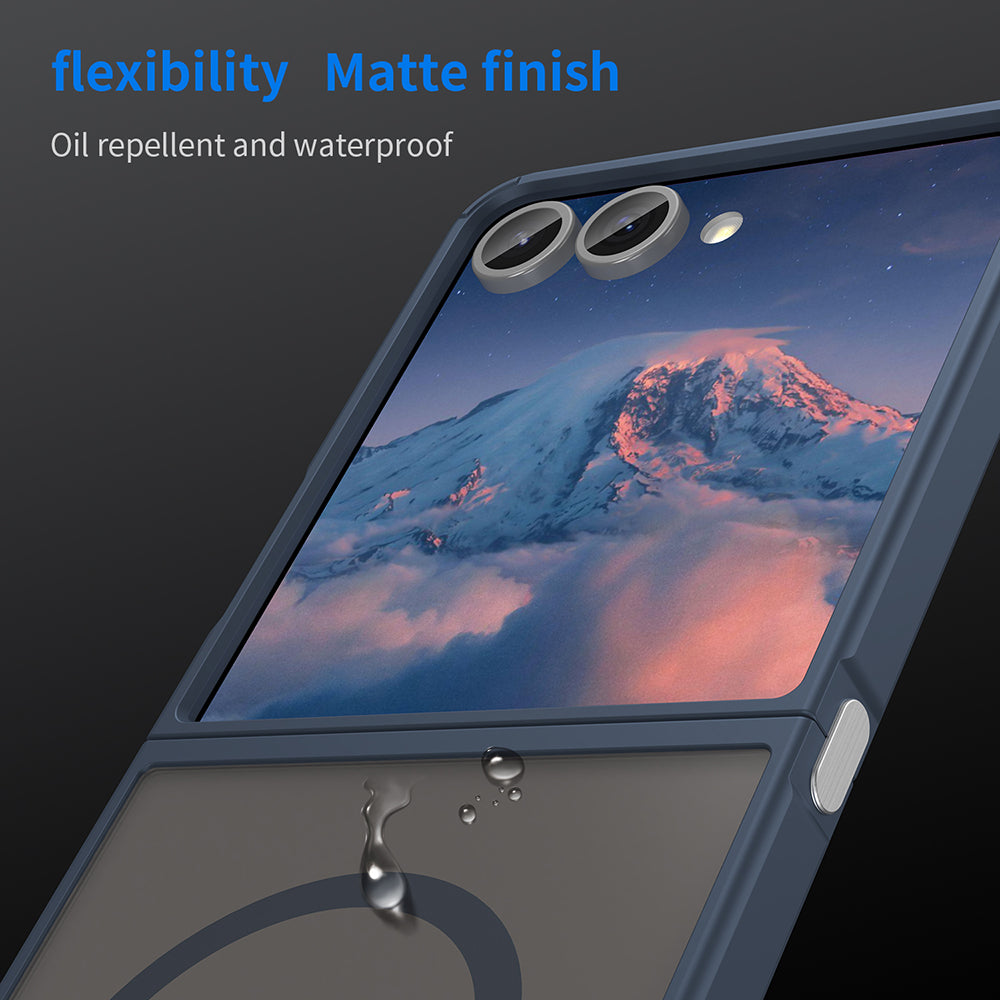 Techsuit - HaloFrost II MagSafe - Galaxy Z Flip7 - Navy Blue