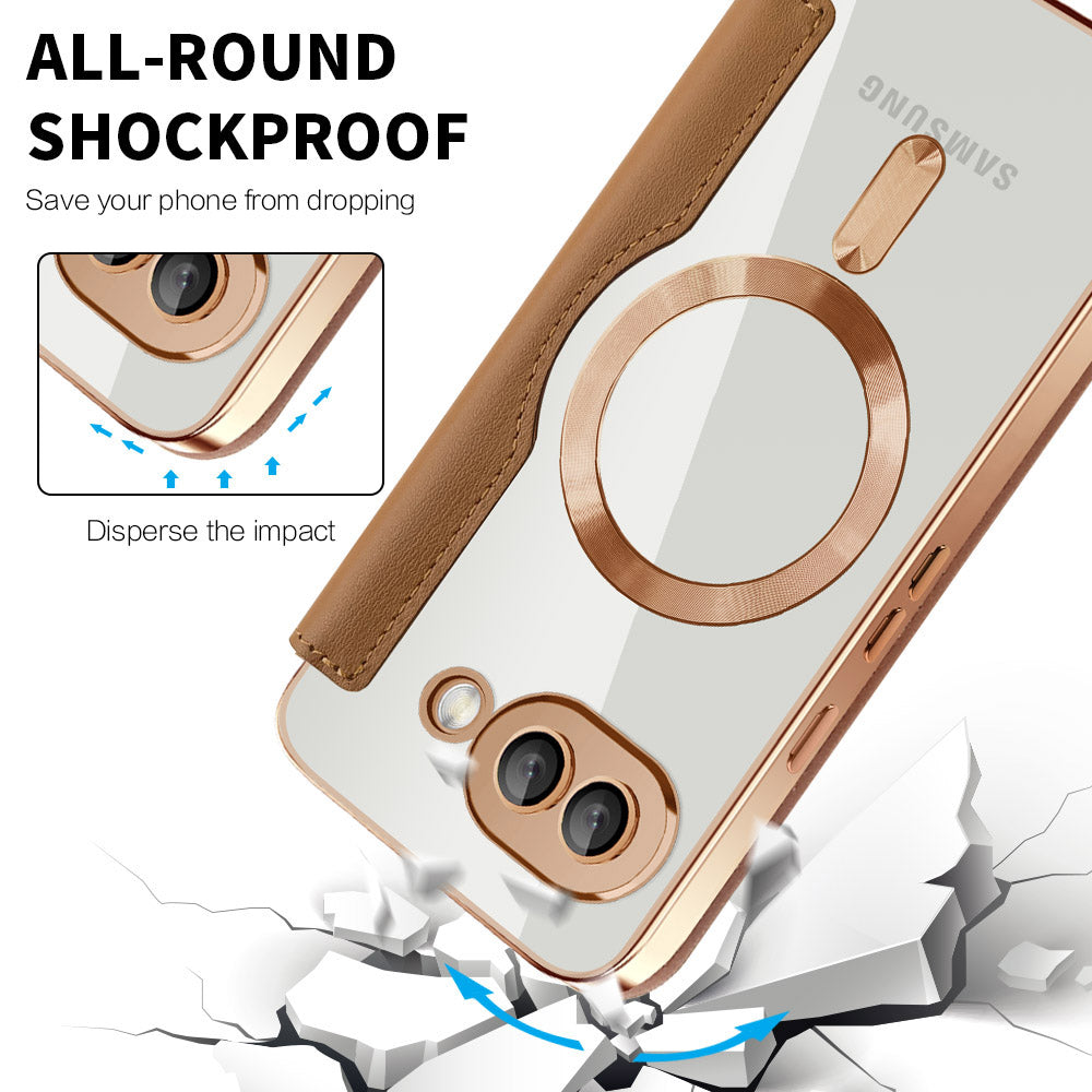 Techsuit - SmartMag Book Case - Google Pixel 9a - Brown