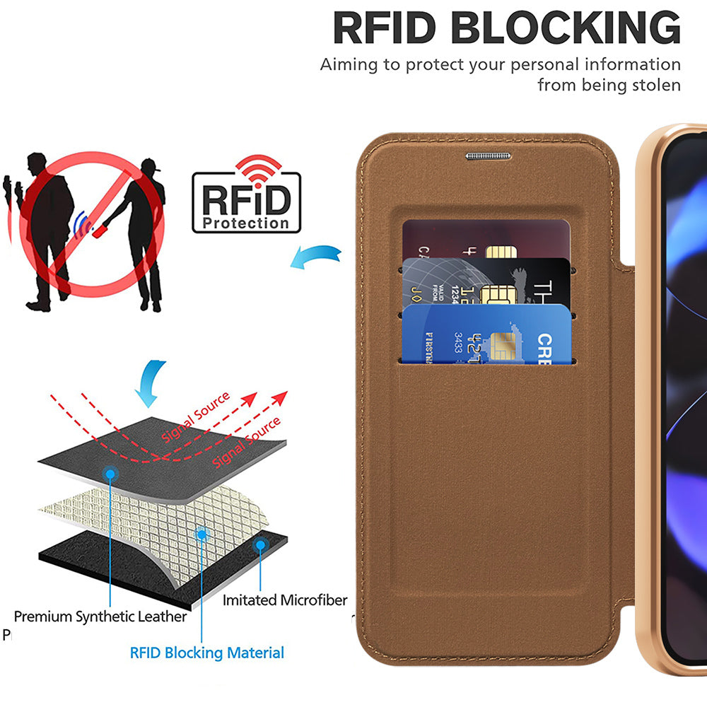 Techsuit - SmartMag Book Case - Google Pixel 10 / 10 Pro - Brown