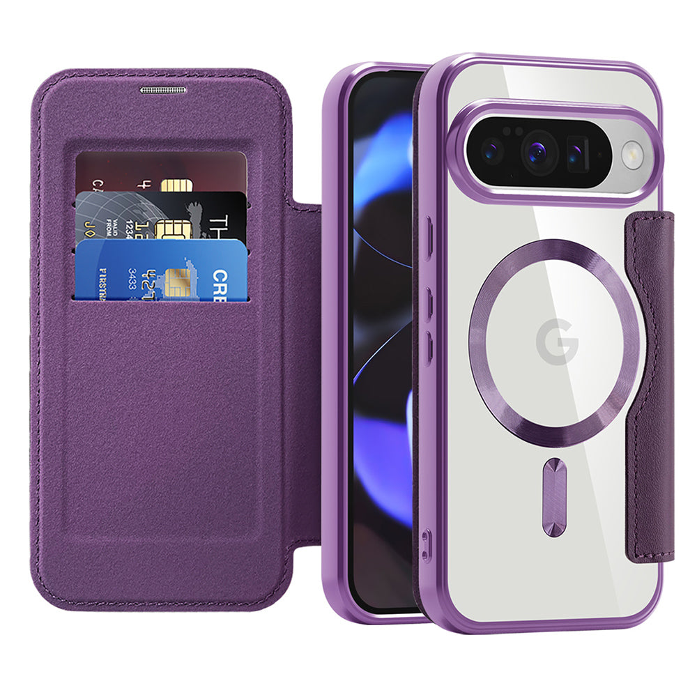 Techsuit - SmartMag Book Case - Google Pixel 10 / 10 Pro - Purple