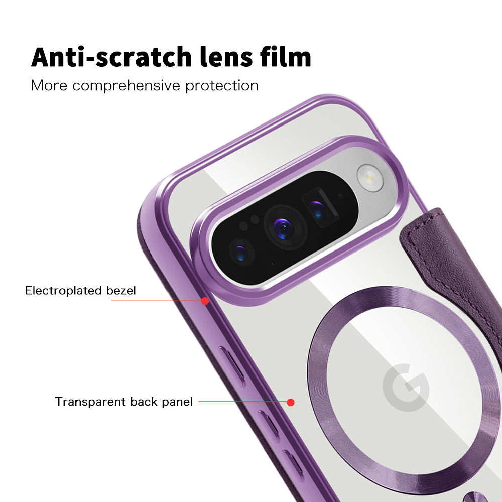 Techsuit - SmartMag Book Case - Google Pixel 10 / 10 Pro - Purple