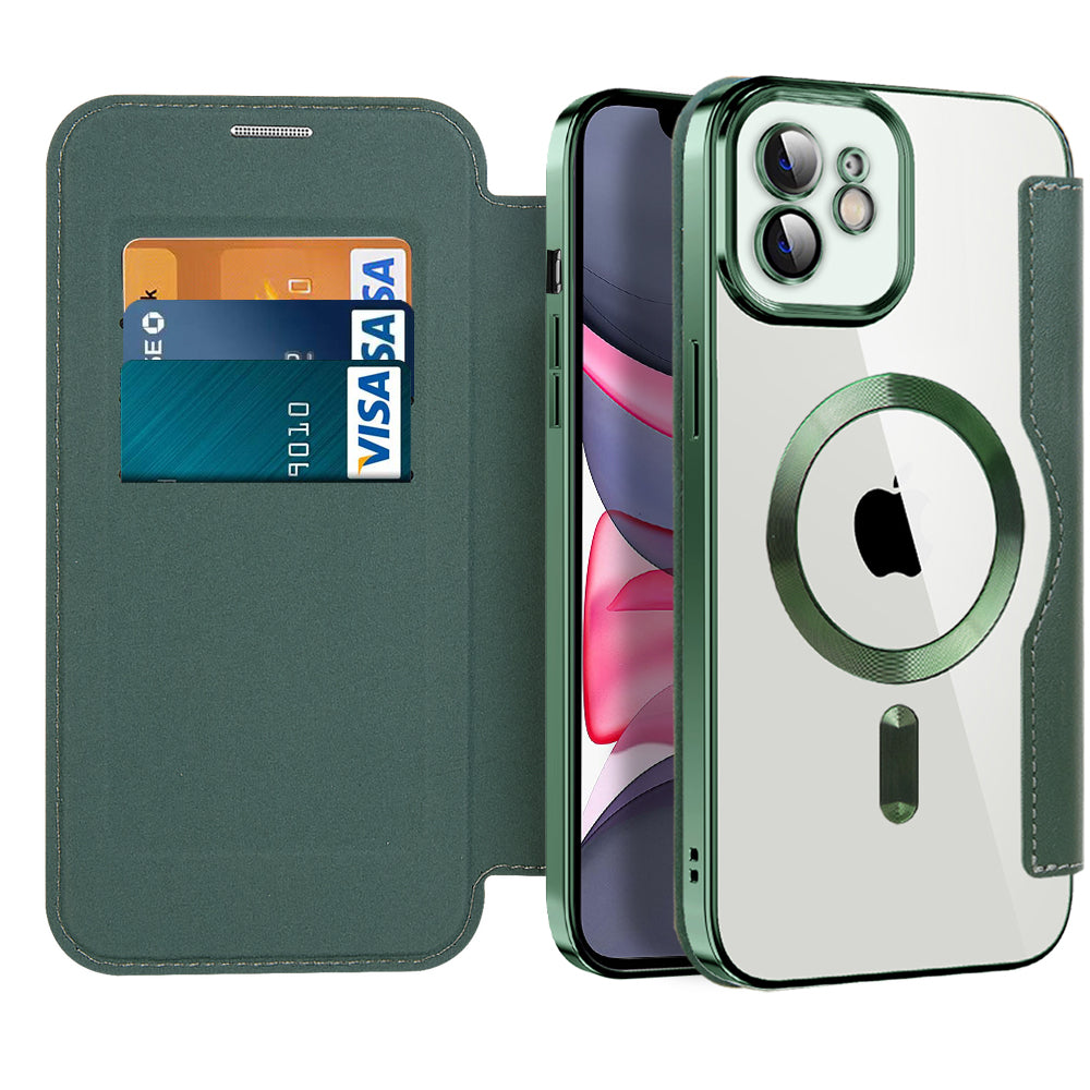 Techsuit - SmartMag Book Case - iPhone 11 - Green