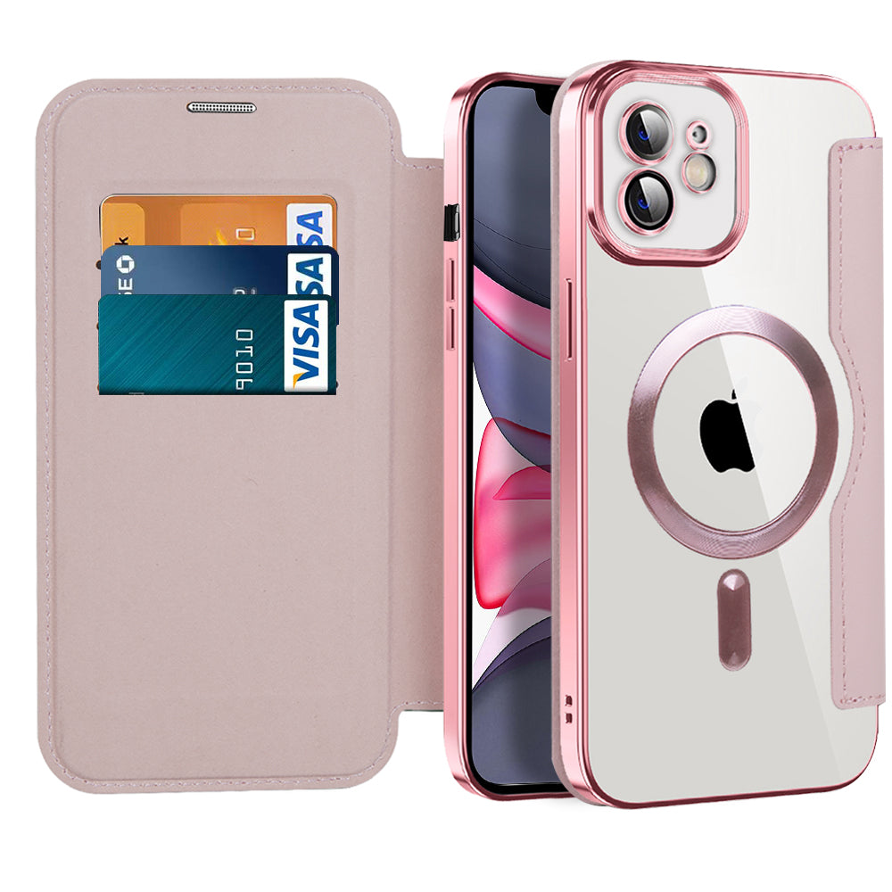 Techsuit - SmartMag Book Case - iPhone 11 - Pink
