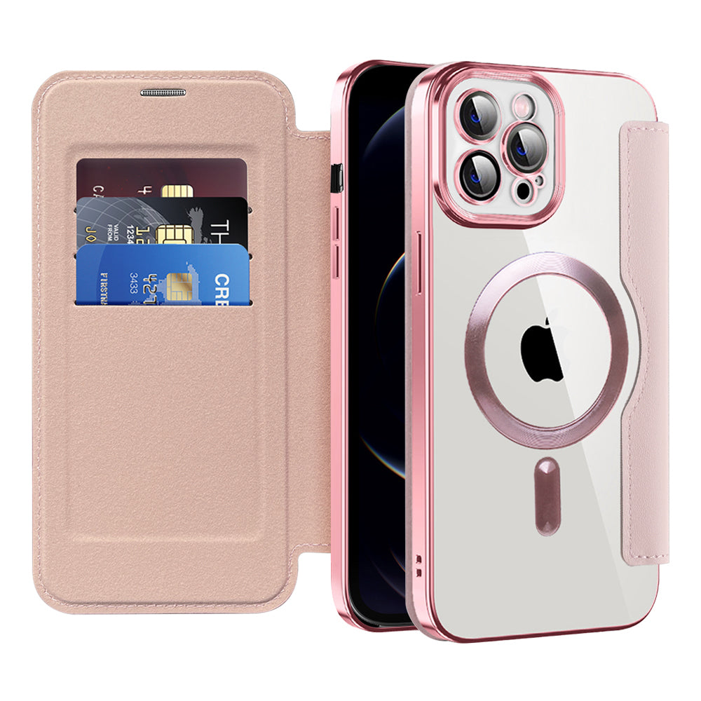 Techsuit - SmartMag Book Case - iPhone 12 Pro Max - Pink