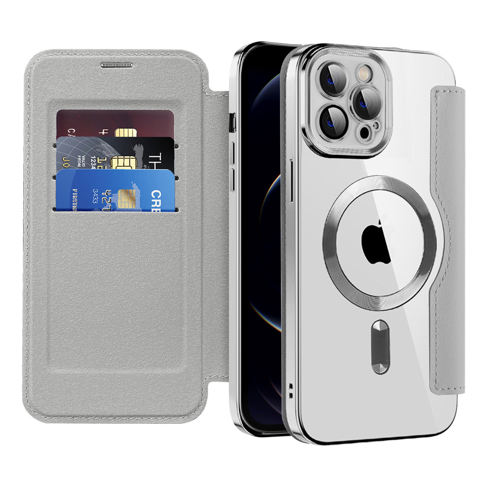 Techsuit - SmartMag Book Case - iPhone 12 Pro Max - Gray