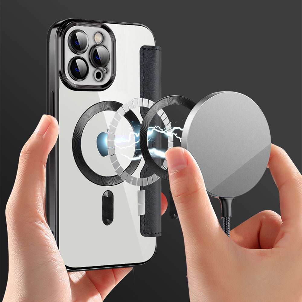 Techsuit - SmartMag Book Case - iPhone 12 Pro - Black