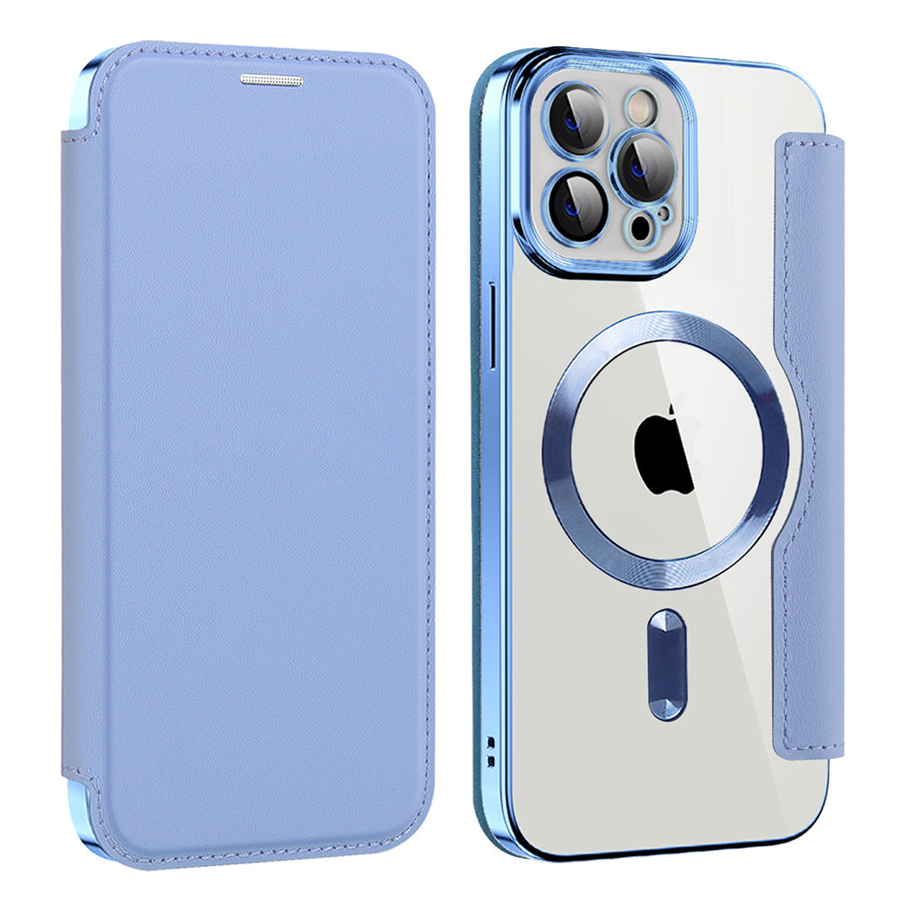 Techsuit - SmartMag Book Case - iPhone 12 Pro - Light Blue