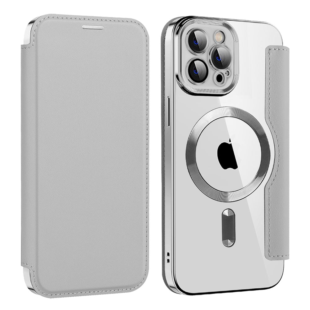 Techsuit - SmartMag Book Case - iPhone 12 Pro - Gray