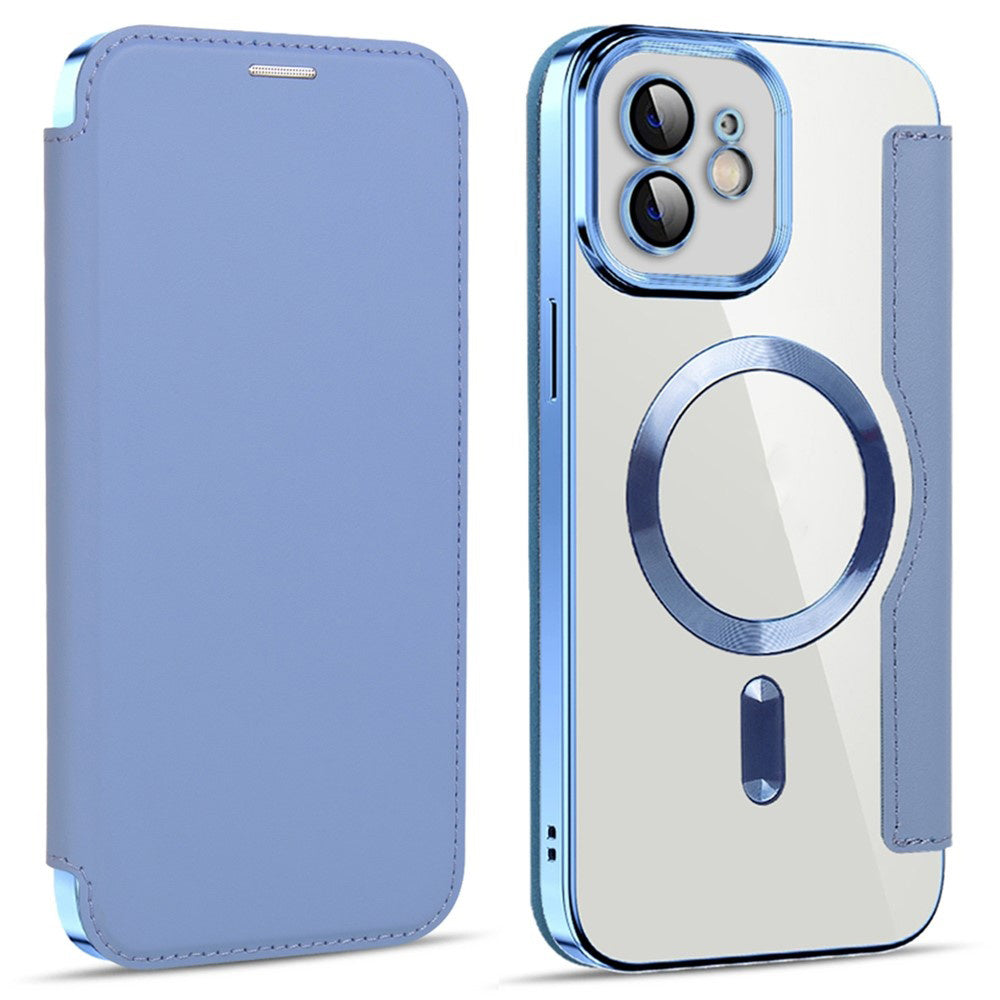 Techsuit - SmartMag Book Case - iPhone 12 - Light Blue