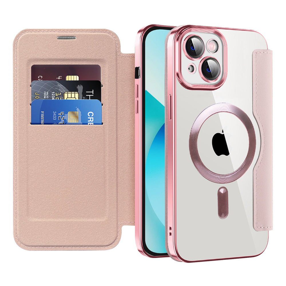 Techsuit - SmartMag Book Case - iPhone 13 - Pink