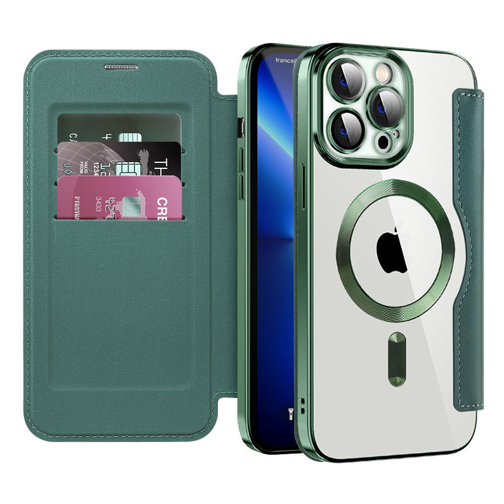 Techsuit - SmartMag Book Case - iPhone 13 Pro - Green