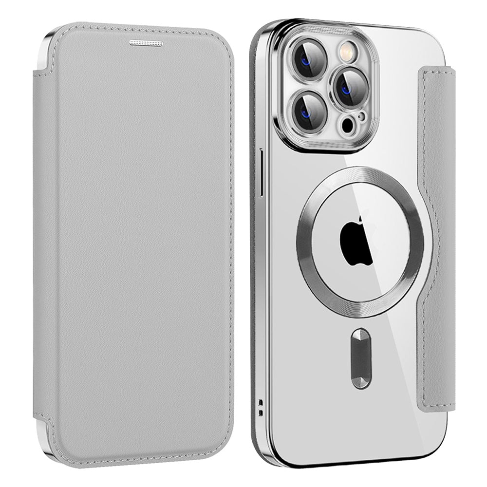 Techsuit - SmartMag Book Case - iPhone 14 Pro Max - Gray