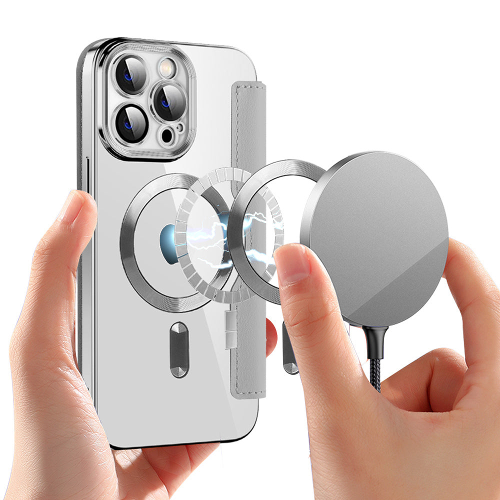 Techsuit - SmartMag Book Case - iPhone 14 Pro Max - Gray