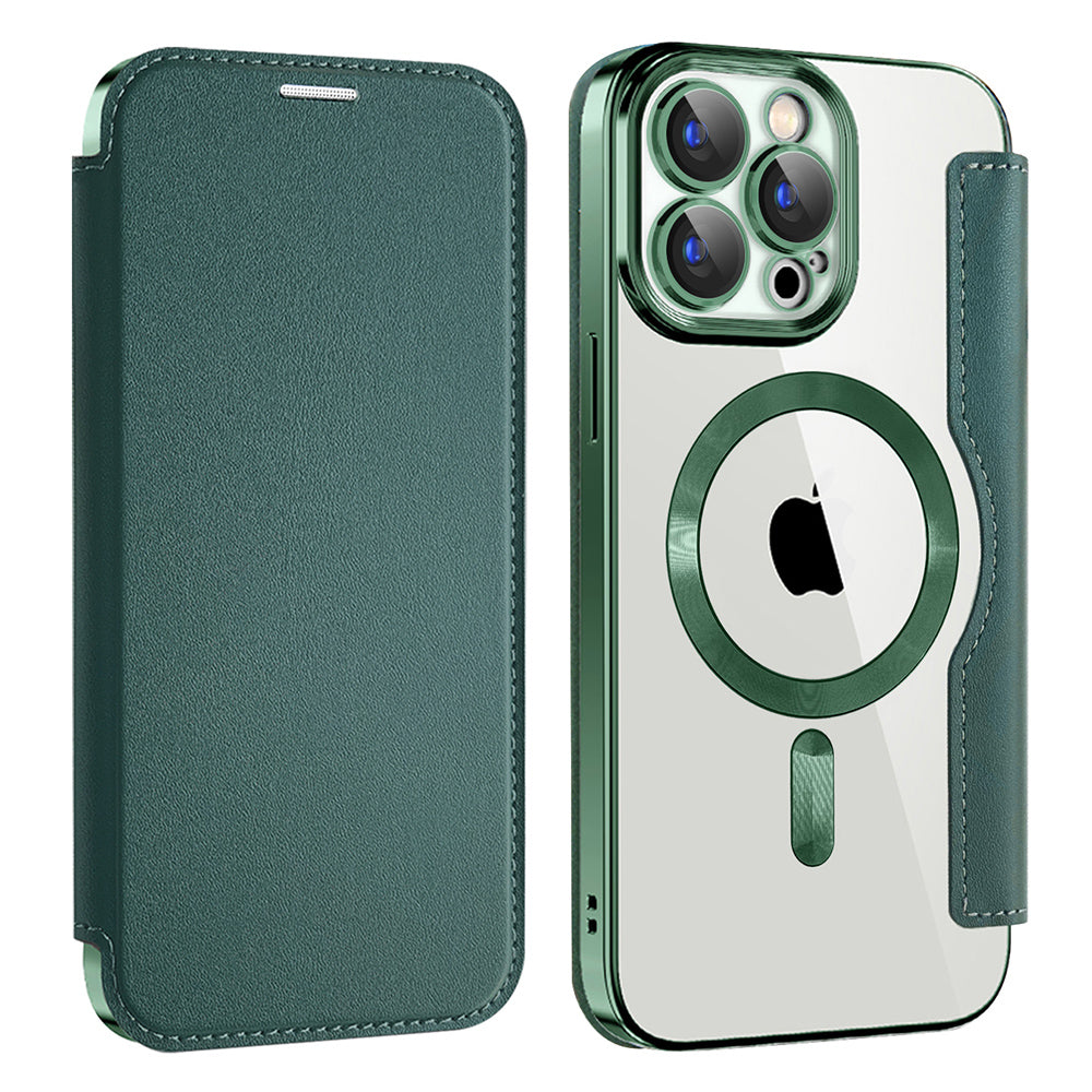 Techsuit - SmartMag Book Case - iPhone 15 Pro - Green