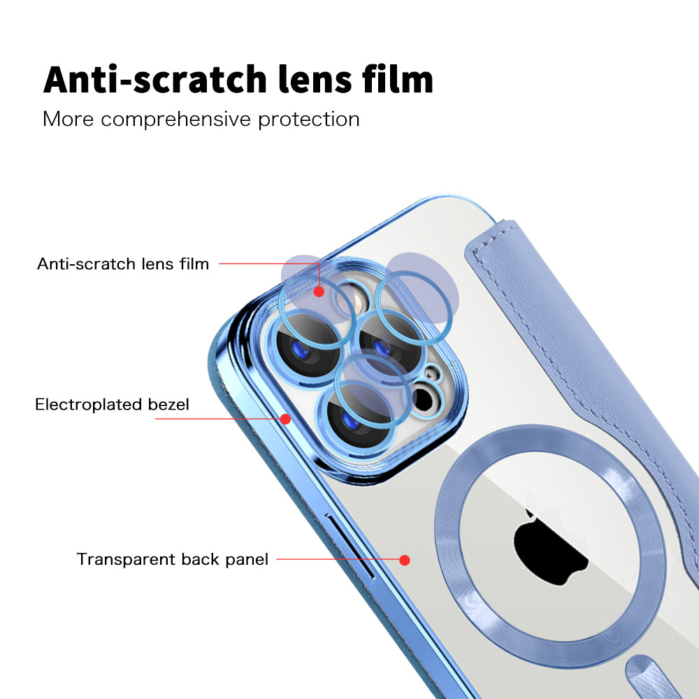 Techsuit - SmartMag Book Case - iPhone 15 Pro - Light Blue