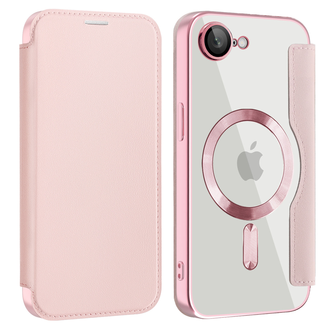 Techsuit - SmartMag Book Case - iPhone 16e - Pink