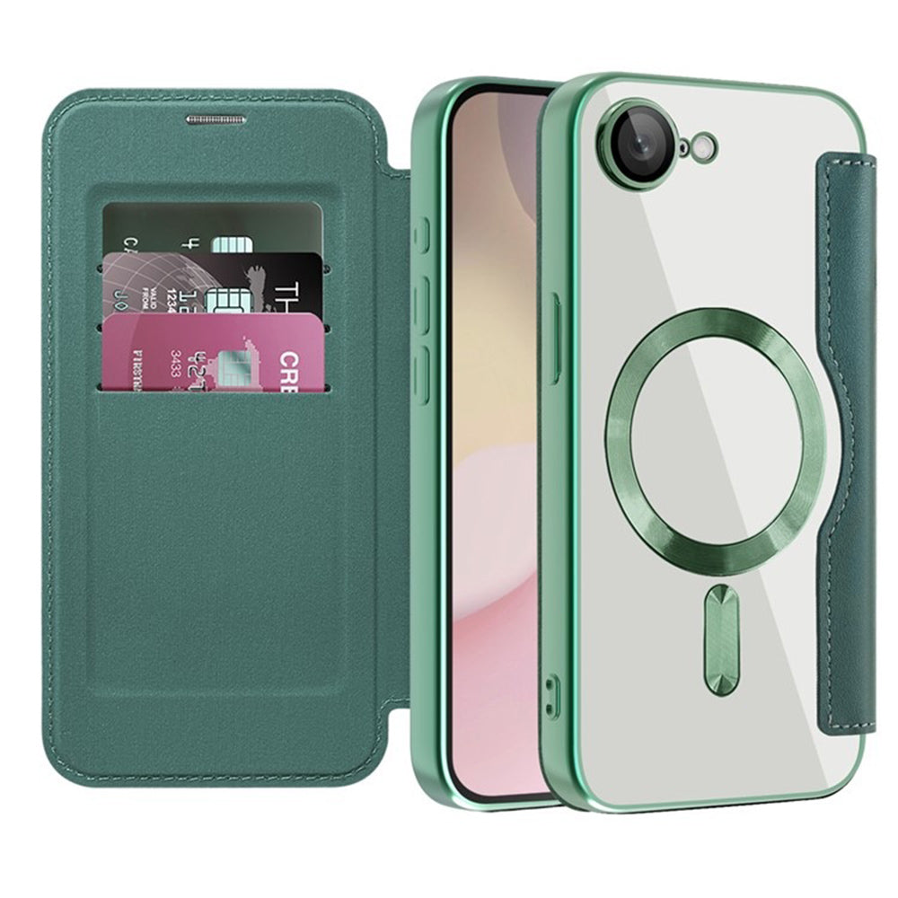 Techsuit - SmartMag Book Case - iPhone 16e - Green