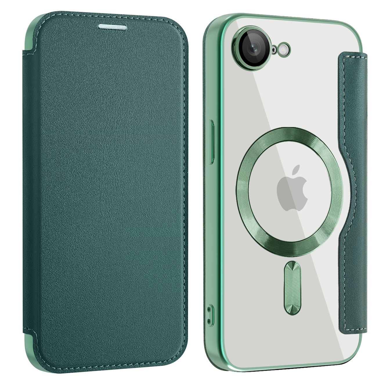 Techsuit - SmartMag Book Case - iPhone 16e - Green
