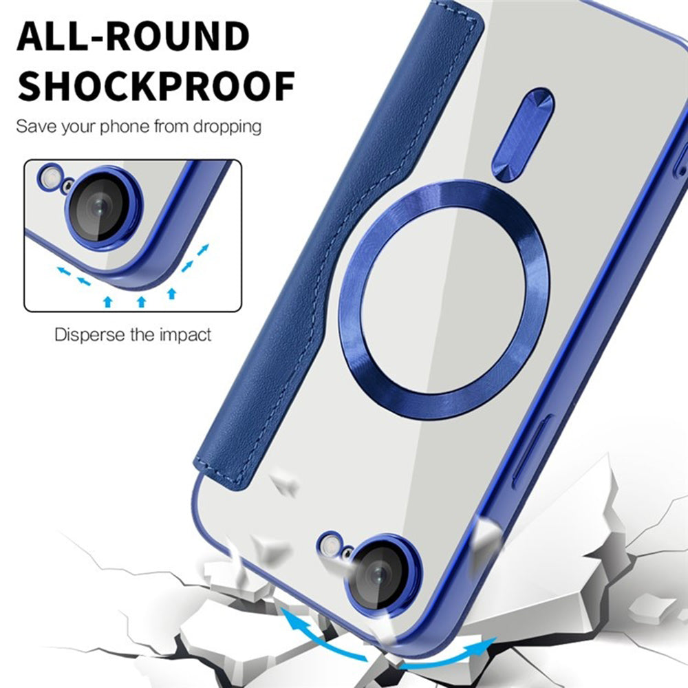 Techsuit - SmartMag Book Case - iPhone 16e - Blue