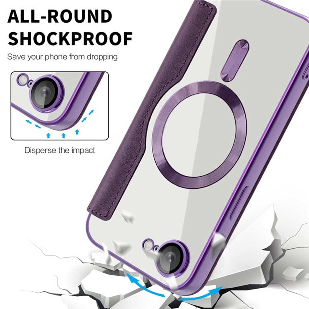 Techsuit - SmartMag Book Case - iPhone 16e - Purple
