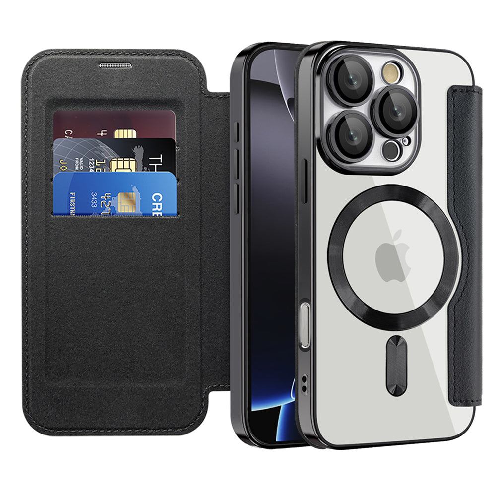 Techsuit - SmartMag Book Case - iPhone 16 Pro - Black