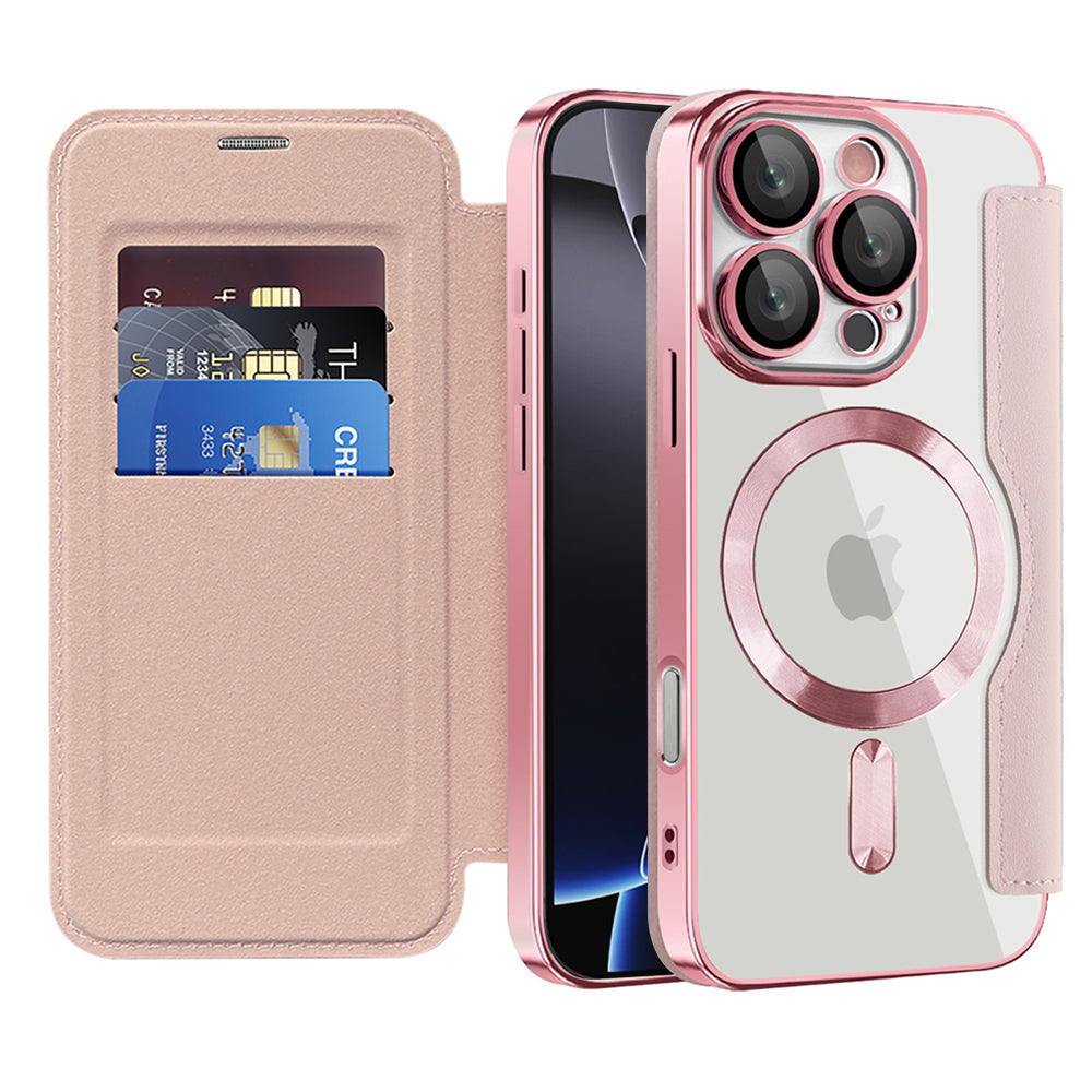 Techsuit - SmartMag Book Case - iPhone 16 Pro - Pink