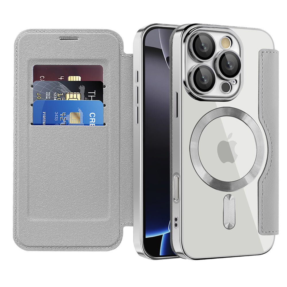 Techsuit - SmartMag Book Case - iPhone 16 Pro Max - Gray