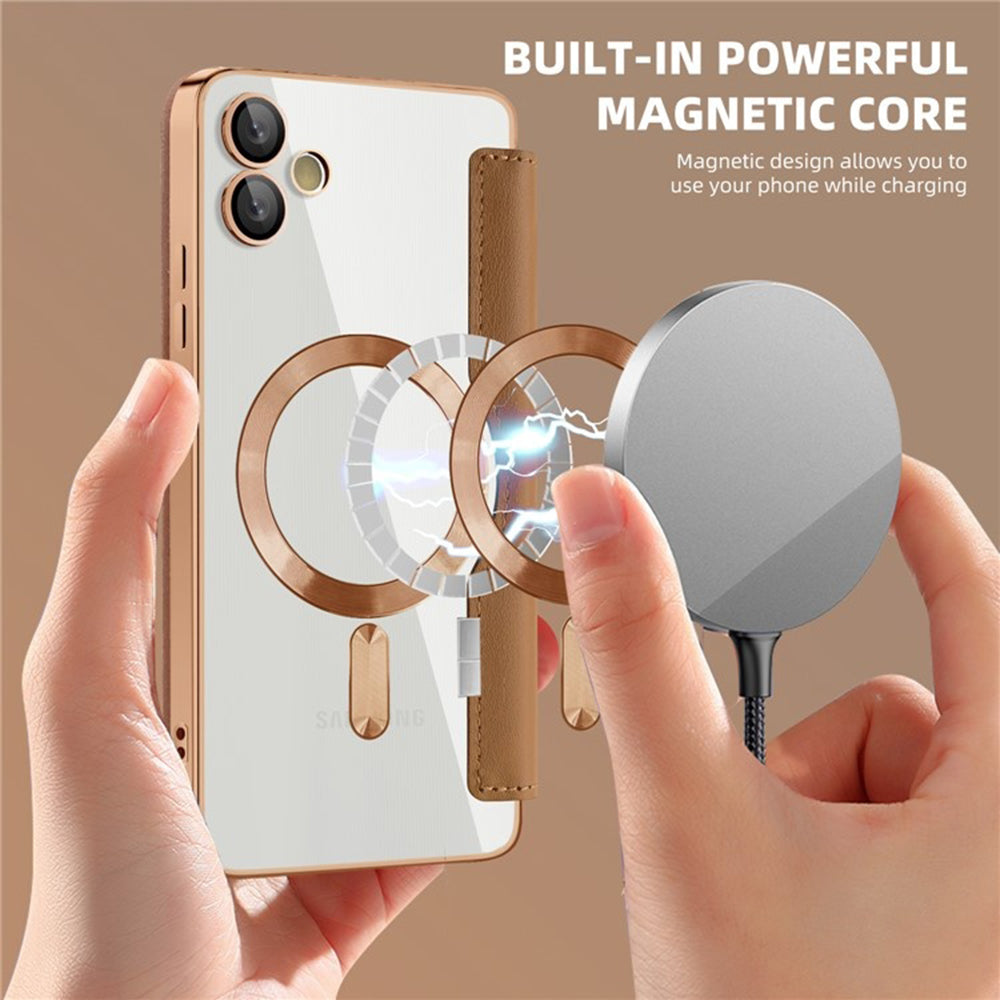 Techsuit - SmartMag Book Case - Galaxy A05 - Brown