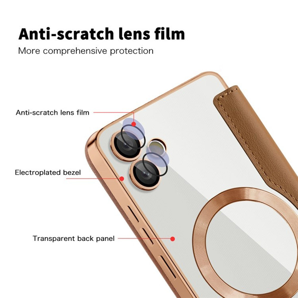 Techsuit - SmartMag Book Case - Galaxy A05 - Brown