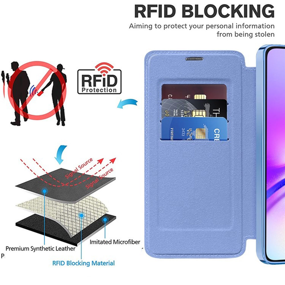 Techsuit - SmartMag Book Case - Galaxy A05 - Light Blue