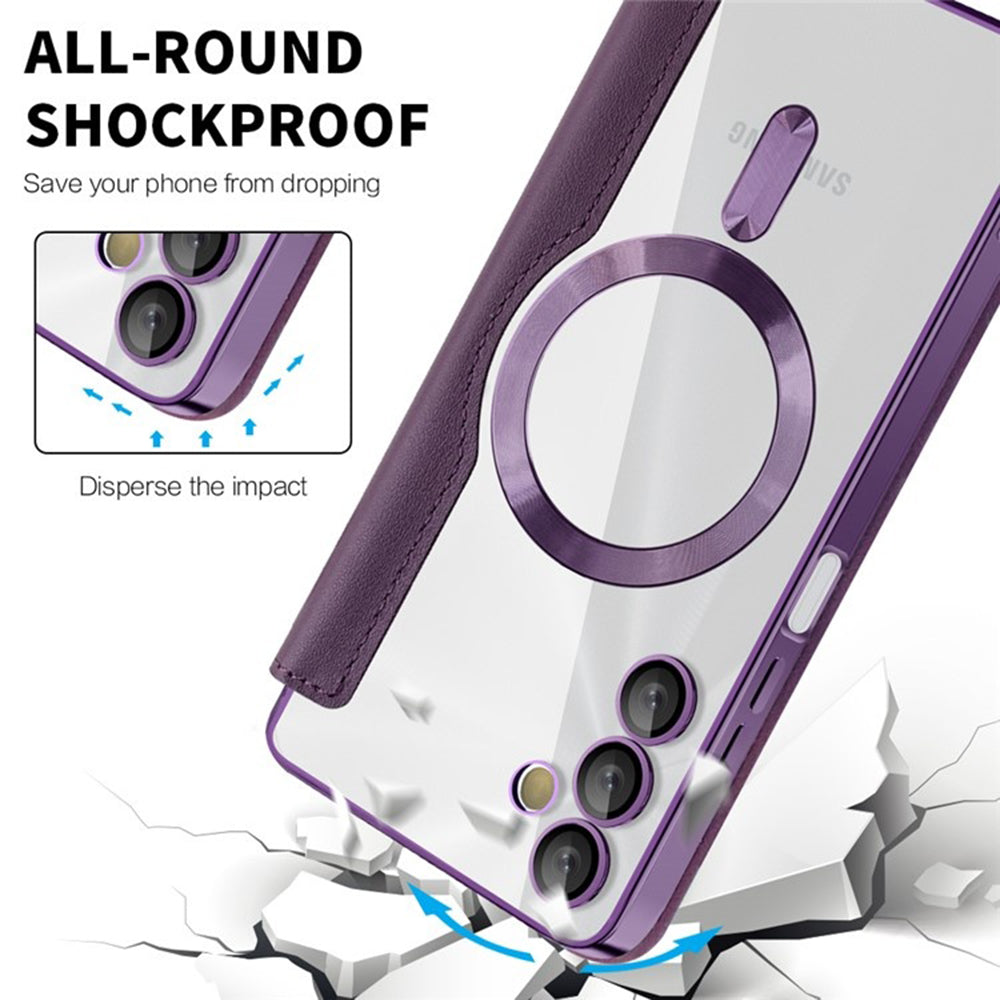 Techsuit - SmartMag Book Case - Galaxy A05s - Purple