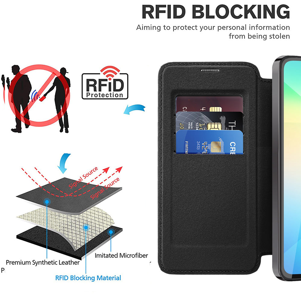 Techsuit - SmartMag Book Case - Galaxy A06 - Black