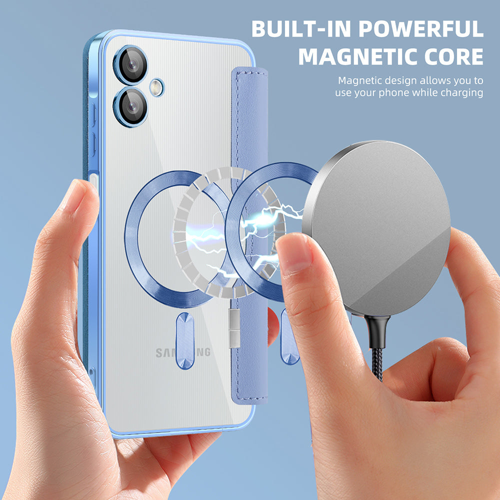 Techsuit - SmartMag Book Case - Galaxy A06 - Light Blue