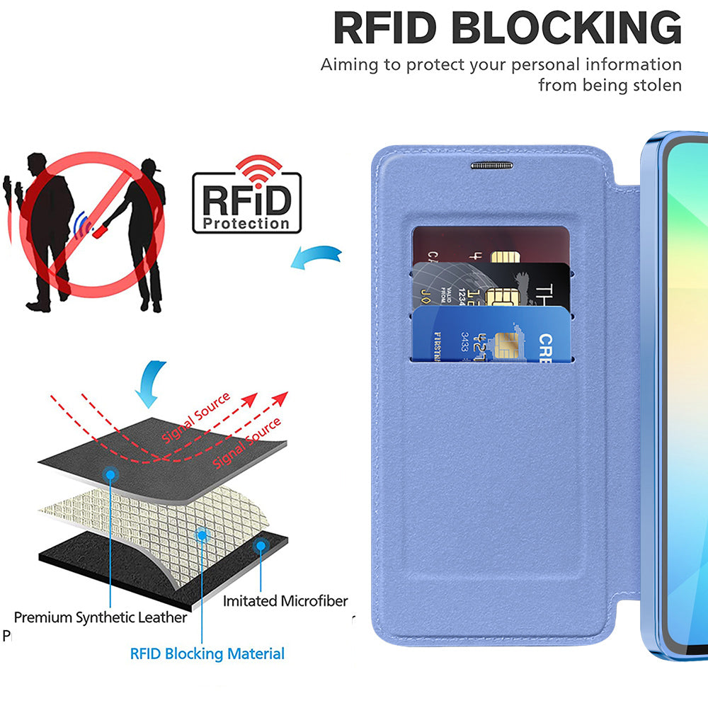 Techsuit - SmartMag Book Case - Galaxy A06 - Light Blue