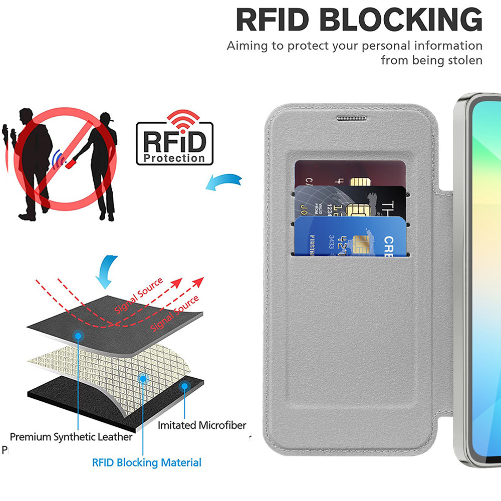 Techsuit - SmartMag Book Case - Galaxy A06 - Gray