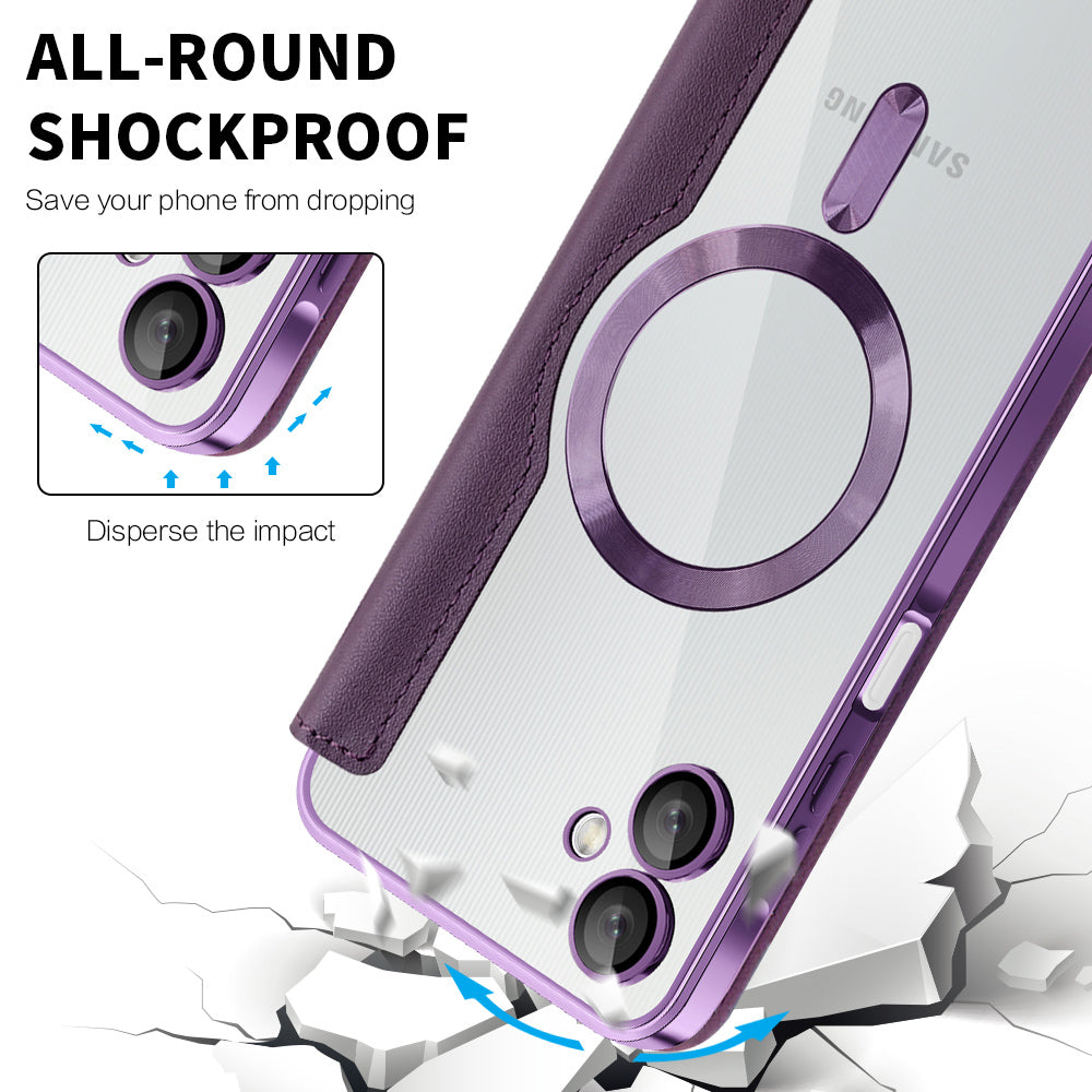 Techsuit - SmartMag Book Case - Galaxy A06 - Purple