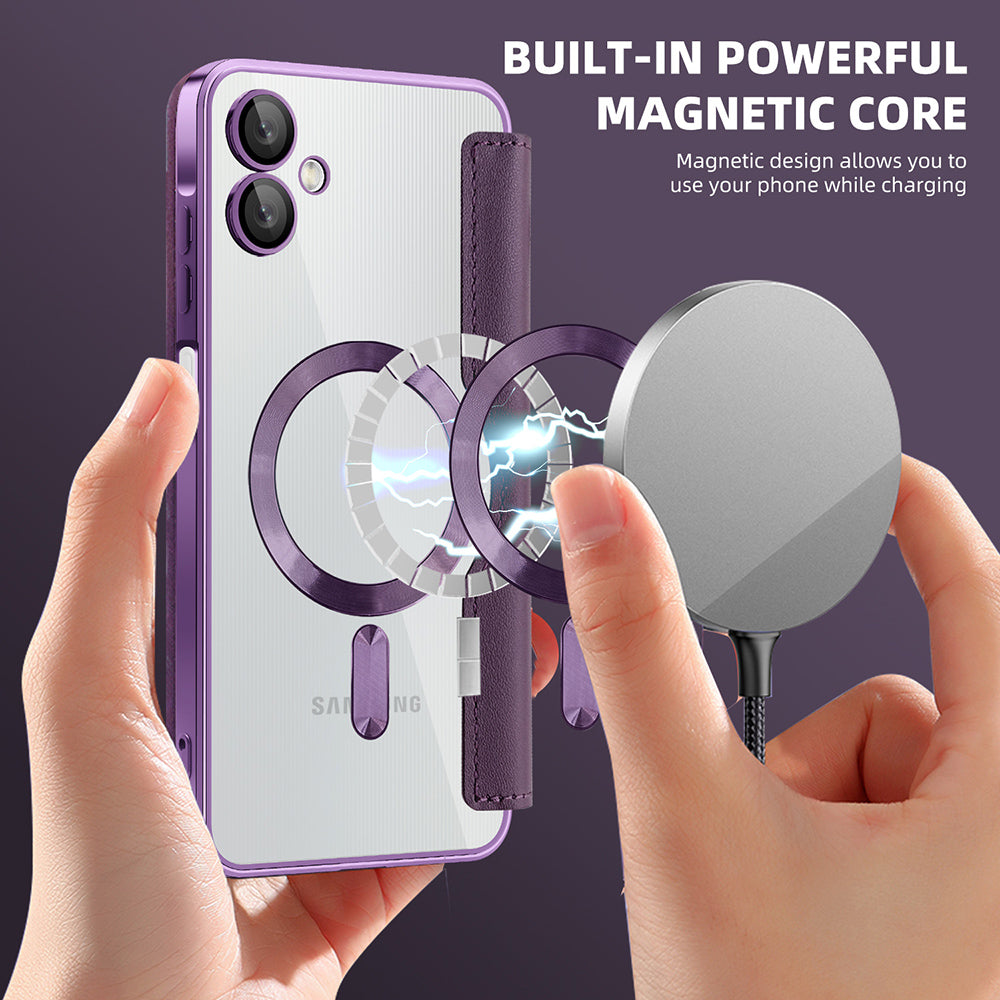 Techsuit - SmartMag Book Case - Galaxy A06 - Purple