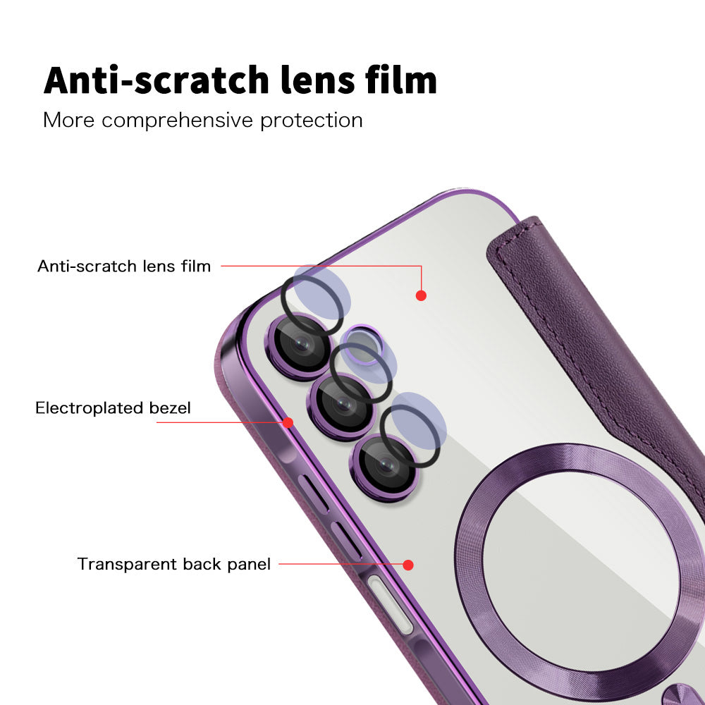 Techsuit - SmartMag Book Case - Galaxy A15 4G / A15 5G - Purple