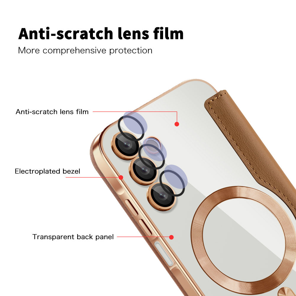 Techsuit - SmartMag Book Case - Galaxy A15 4G / A15 5G - Brown