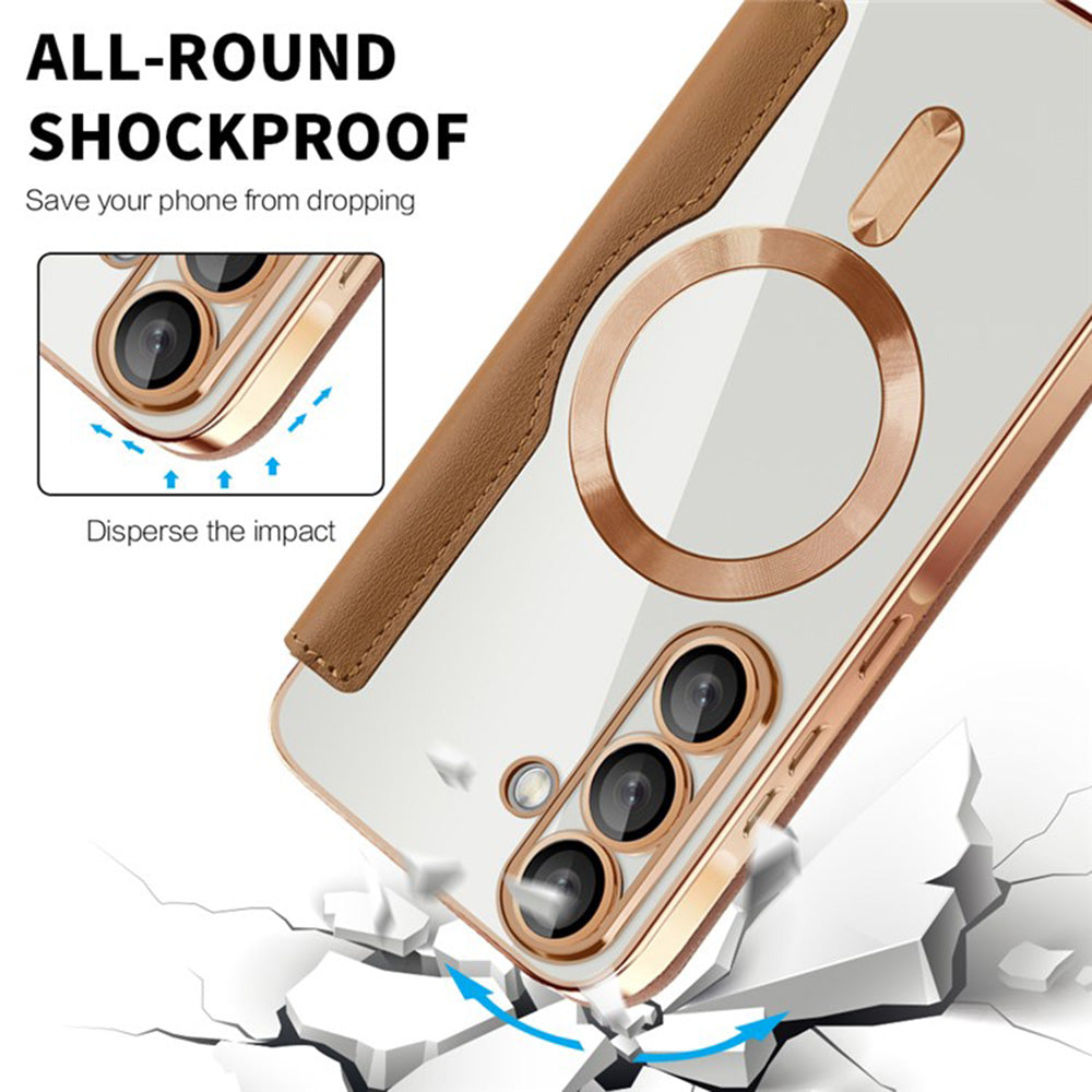 Techsuit - SmartMag Book Case - Galaxy A36 5G - Brown