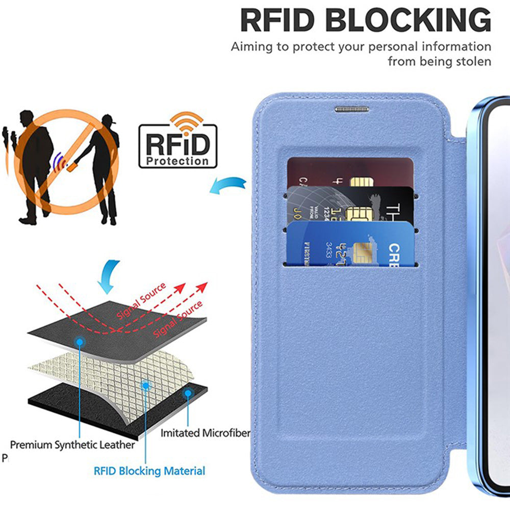 Techsuit - SmartMag Book Case - Galaxy A36 5G - Light Blue