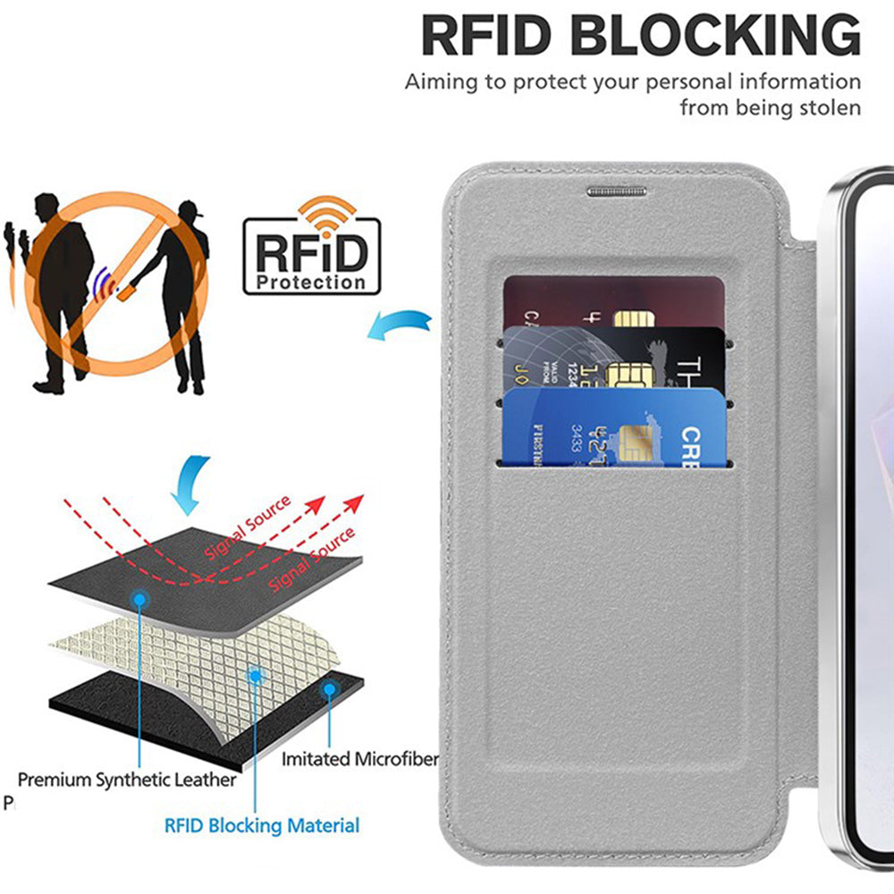 Techsuit - SmartMag Book Case - Galaxy A36 5G - Gray