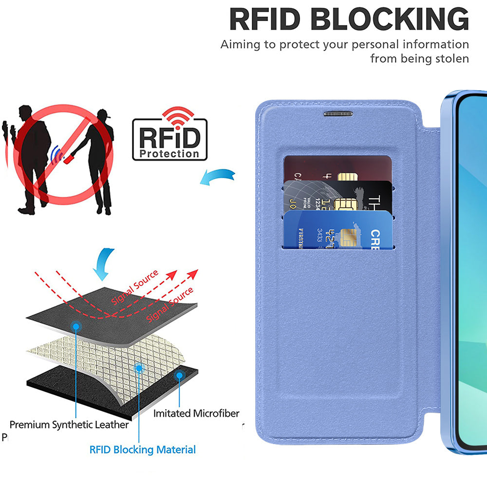 Techsuit - SmartMag Book Case - Galaxy A16 4G / A16 5G - Light Blue