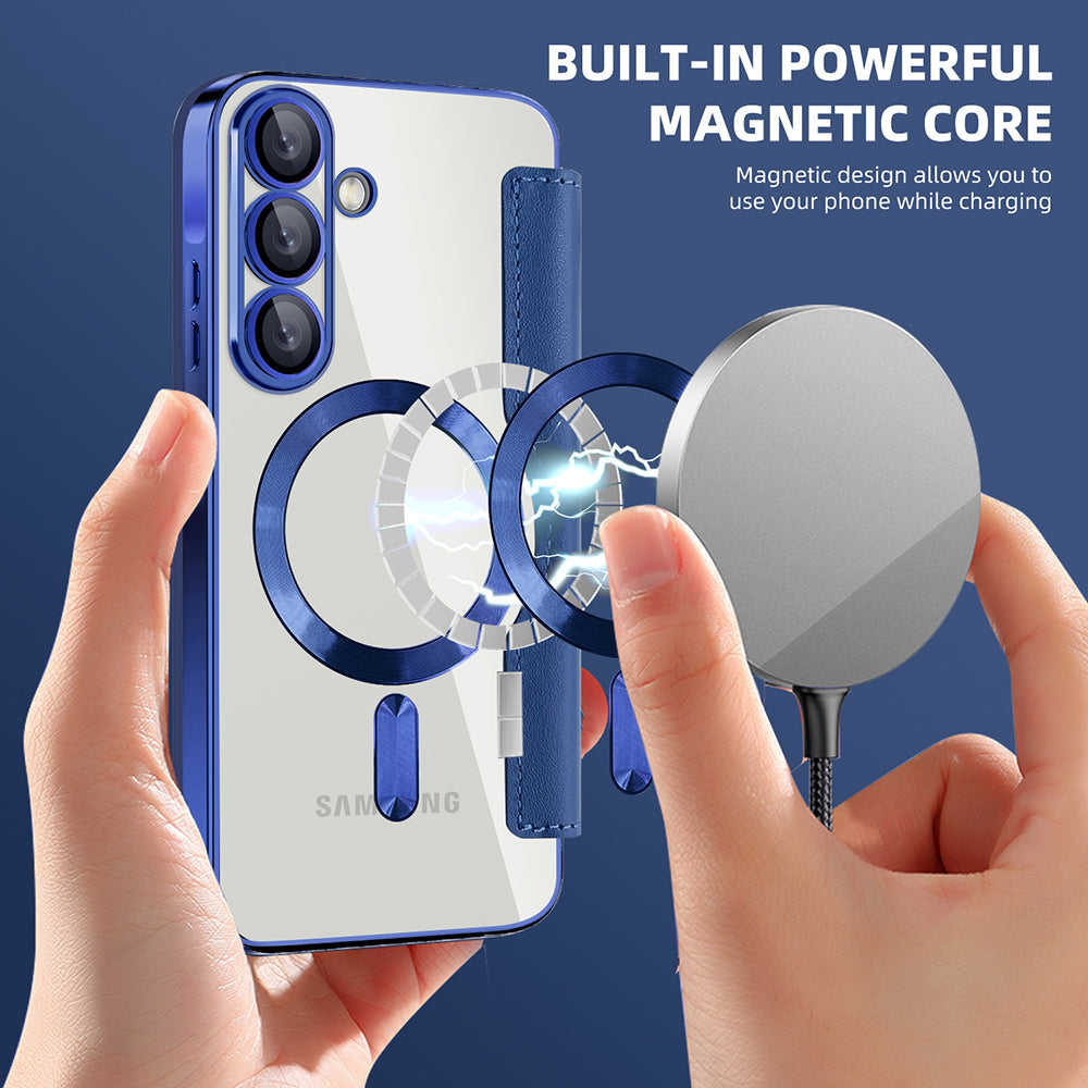 Techsuit - SmartMag Book Case - Galaxy A56 5G - Blue