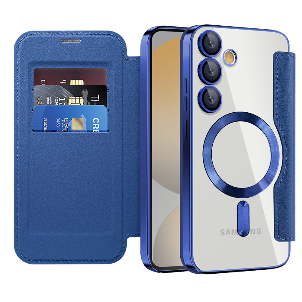 Techsuit - SmartMag Book Case - Samsung Galaxy S24 FE - Blue